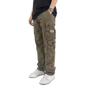 Epidemic Long Cargo Pants Army Green Deftones