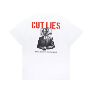 Epidemic T-Shirt American Cotton 20s Fake Stories White