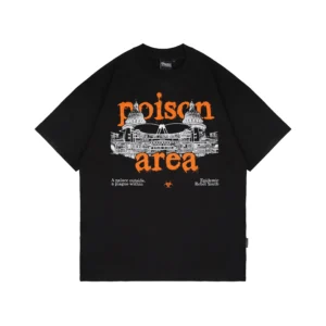 Epidemic T-Shirt American Cotton 20s Poison Area Black