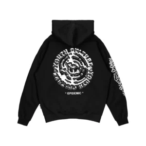 Epidemic Pullover Hoodie 330 Gsm Maxxel Black