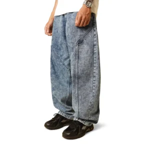Epidemic Barrel Denim Pants Dead Blue Wash