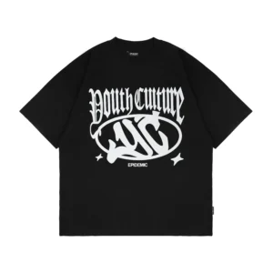 Epidemic T-shirt [BOXY FIT] American Cotton 20s Depthy Black