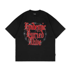 Epidemic T-shirt [BOXY FIT] American Cotton 20s Buried Black
