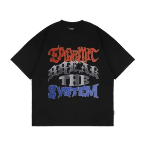 Epidemic T-shirt [BOXY FIT] American Cotton 20s Systemic Black