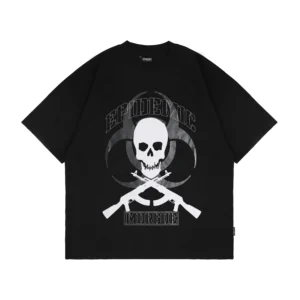 Epidemic T-shirt [BOXY FIT] American Cotton 20s Morgue Black