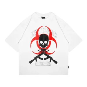 Epidemic T-shirt [BOXY FIT] American Cotton 20s Morgue White