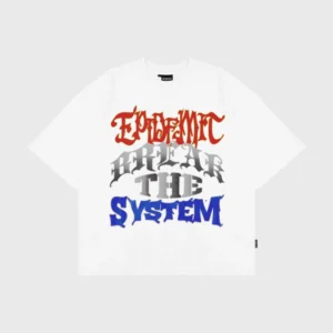 Epidemic T-shirt [BOXY FIT] American Cotton 20s Systemic White