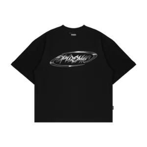 Epidemic T-shirt [BOXY FIT] American Cotton 20s Vigor Black