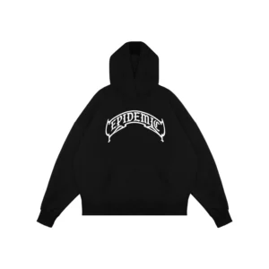 Epidemic Pullover Hoodie [BOXY FIT]  330 Gsm Mortal Black
