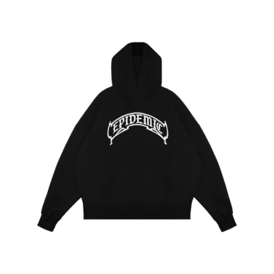 Epidemic Pullover Hoodie [BOXY FIT]  330 Gsm Mortal Black