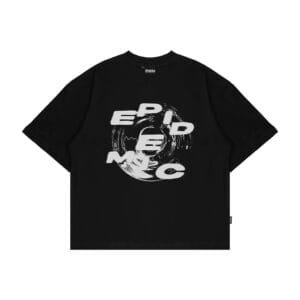 Epidemic T-shirt [BOXY FIT] American Cotton 20s Blur Black