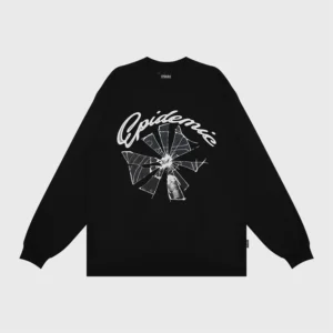 Epidemic Longsleeve American Cotton 20s Fraction Black
